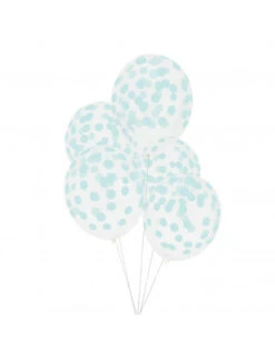 5 Ballons Transparents Imprimés Pois Vert Menthe My Little Day 6 5 Ballons Transparents Imprimés Pois Vert Menthe My Little Day -Déco Festive Soldes 5 ballons transparents imprimes pois vert menthe my little day 2