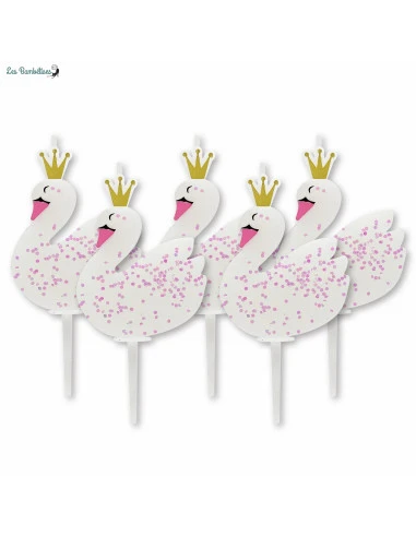 5 Bougies Anniversaire Cygnes & Paillettes 1 5 Bougies Anniversaire Cygnes & Paillettes