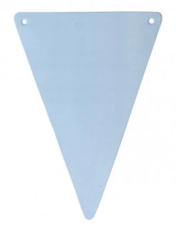 5 Fanions Triangles Bleu Ciel