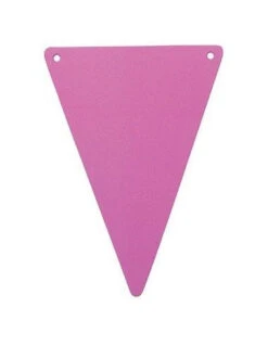 5 Fanions Triangles Fuchsias