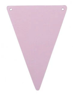 5 Fanions Triangles Rose Pastel