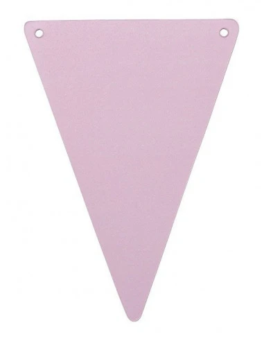 5 Fanions Triangles Rose Pastel 1 5 Fanions Triangles Rose Pastel