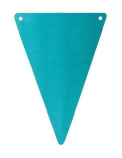 5 Fanions Triangles Vert émeraude Pour Guirlande Fanions