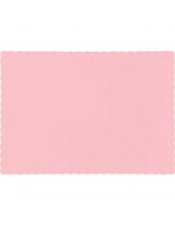 50 Sets De Table En Papier Rose Pastel 33cmsX24cms