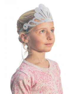 6 Diadèmes Sirène Paillettes Argent Rose