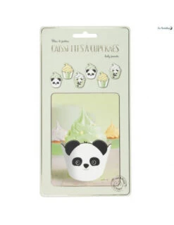 6 Habillages Caissettes Cupcakes Panda -Déco Festive Soldes 6 habillages caissettes cupcakes panda 5
