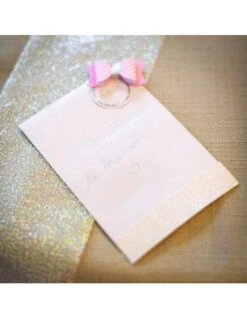 6 Noeuds Papillons Adhésifs Blancs, Rose Pastel Touche Argent -Déco Festive Soldes 6 noeuds papillons adhesifs blancs rose pastel touche argent 3