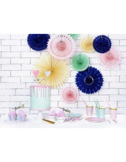 6 Petites Assiettes Vert Pastel Bordure Dorée 18cms -Déco Festive Soldes 6 petites assiettes vert pastel bordure doree 18cms 3