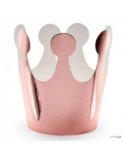 6 Petites Couronnes En Carton Rose Gold