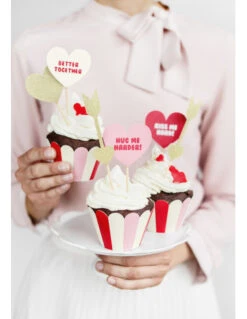 6 Piques Gateaux Coeurs Paillettes Dorées 7 6 Piques Gateaux Coeurs Paillettes Dorées -Déco Festive Soldes 6 piques gateaux coeurs paillettes dorees 2