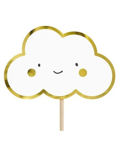 6 Piques Gateaux Nuages Et Ailes D'Ange 2 6 Piques Gateaux Nuages Et Ailes D'Ange – Image 2