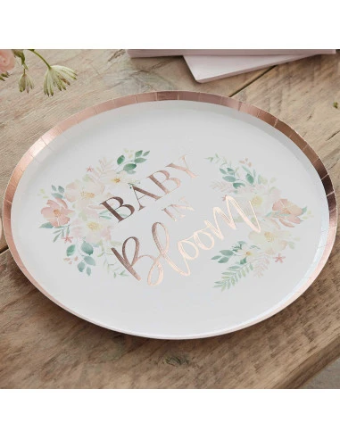 8 Assiettes Baby In Bloom Rose Gold 2 8 Assiettes Baby In Bloom Rose Gold – Image 2