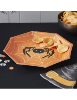 8 Assiettes Araignée Halloween