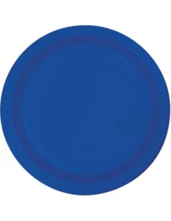 8 Assiettes En Carton Bleu électrique