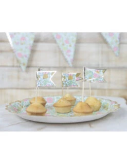 8 Assiettes En Carton Imprimées Fleurs Shabby -Déco Festive Soldes 8 assiettes en carton imprimees fleurs shabby 2