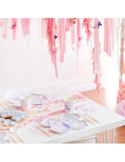 8 Assiettes En Carton Papillon Pastel -Déco Festive Soldes 8 assiettes en carton papillon pastel 2