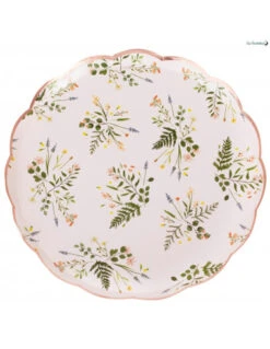 8 Assiettes Fleurs Bohèmes