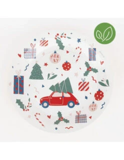 8 Assiettes Motifs De Noël My Little Day 5 8 Assiettes Motifs De Noël My Little Day -Déco Festive Soldes 8 assiettes motifs de noel my little day 2