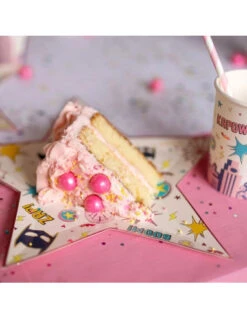 8 Assiettes Super Héros Forme Etoile -Déco Festive Soldes 8 assiettes super heros forme etoile 2