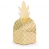 8 Boites à Cadeaux Invités Ananas Dorés