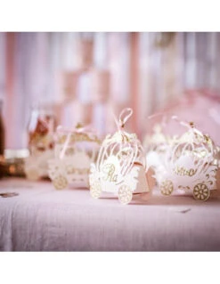 8 Contenants Dragée Carrosse Princesse 6 8 Contenants Dragée Carrosse Princesse -Déco Festive Soldes 8 contenants dragee carrosse princesse 2