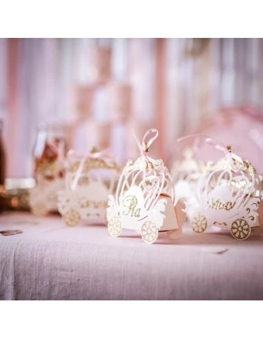 8 Contenants Dragée Carrosse Princesse 3 8 Contenants Dragée Carrosse Princesse – Image 3