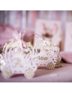 8 Contenants Dragée Carrosse Princesse 7 8 Contenants Dragée Carrosse Princesse -Déco Festive Soldes 8 contenants dragee carrosse princesse 3