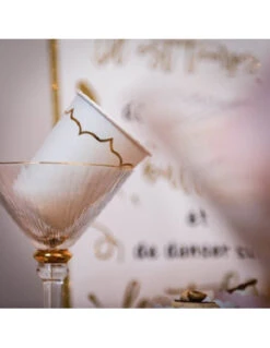 8 Gobelets En Carton Blanc Frise Dorée -Déco Festive Soldes 8 gobelets en carton blanc frise doree 2