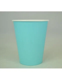 8 Gobelets En Carton Bleu Pastel