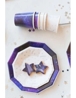 8 Gobelets Imprimé Galaxie -Déco Festive Soldes 8 gobelets imprime galaxie 3