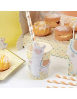 8 Gobelets Lama Pastel