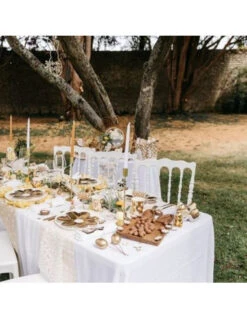 8 Gobelets Marguerites Blancs Et Dorés -Déco Festive Soldes 8 gobelets marguerites blancs et dores 3