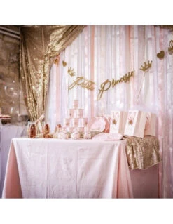 8 Gobelets Princesse Et Carrosse Rose Et Or -Déco Festive Soldes 8 gobelets princesse et carrosse rose et or 4