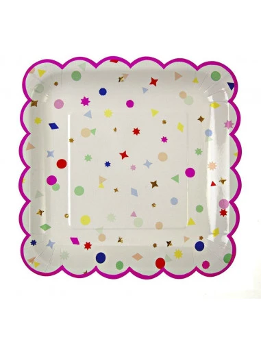 8 Grandes Assiettes Confettis Multicolores Meri Meri 1 8 Grandes Assiettes Confettis Multicolores Meri Meri