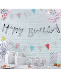 8 Grandes Assiettes Pois Argent -Déco Festive Soldes 8 grandes assiettes pois argent 3