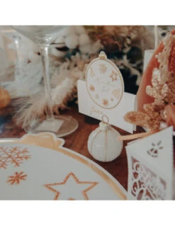 8 Marque Places Merveilleux Noël 7.5 Cms 5 8 Marque Places Merveilleux Noël 7.5 Cms -Déco Festive Soldes 8 marque places merveilleux noel 7 5 cms 2