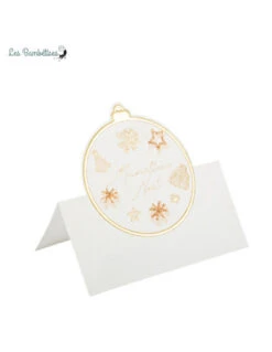 8 Marque Places Merveilleux Noël 7.5 Cms
