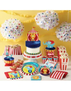 8 Petites Assiettes Lion Thème Cirque -Déco Festive Soldes 8 petites assiettes lion theme cirque 2