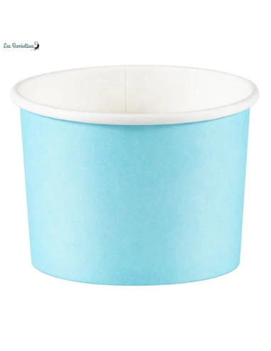 8 Pots En Carton Bleu Pastel 1 8 Pots En Carton Bleu Pastel