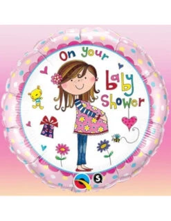 Ballon Baby Shower Métallique "On Your Baby Shower" By Rachel Ellen