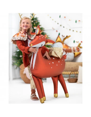 Ballon Faon Noël 80x105cm 3 Ballon Faon Noël 80x105cm – Image 3