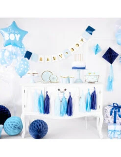 Ballon It's A Boy Bleu Etoile En Aluminium -Déco Festive Soldes ballon it s a boy bleu etoile en aluminium 3