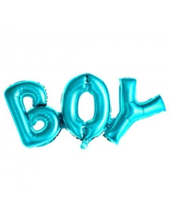 Ballon Lettre Boy Bleu Majuscule En Aluminium