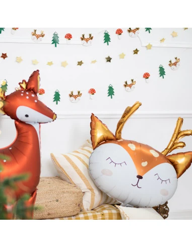 Ballon Mat Biche Noël 73x64cm 3 Ballon Mat Biche Noël 73x64cm – Image 3
