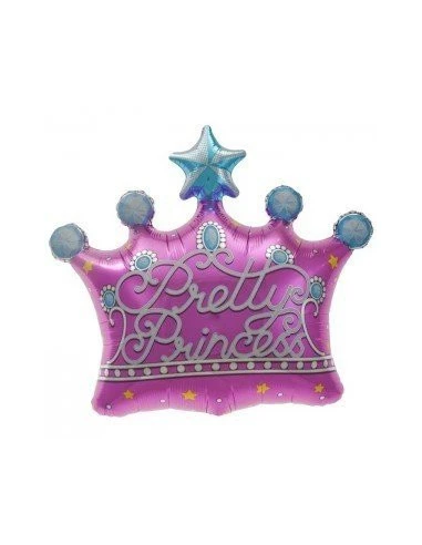 Ballon Métallique Couronne Pretty Princess 1 Ballon Métallique Couronne Pretty Princess