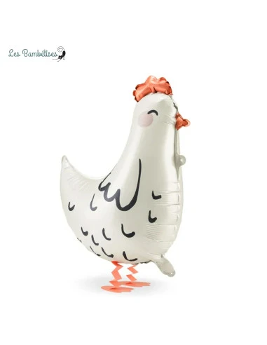 Ballon Poule En Aluminium 48x60Cm 1 Ballon Poule En Aluminium 48x60Cm