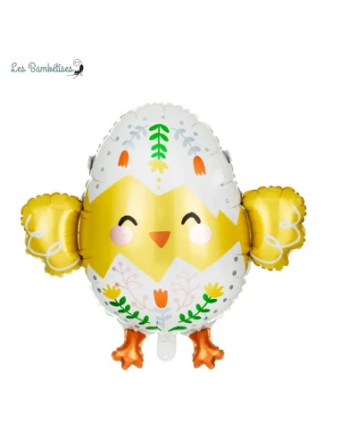 Ballon Poussin En Aluminium 78x64Cm 1 Ballon Poussin En Aluminium 78x64Cm