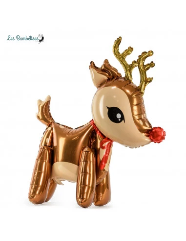 Ballon Renne De Noël 50x62cm En Aluminium 1 Ballon Renne De Noël 50x62cm En Aluminium