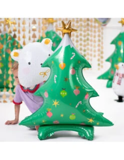 Ballon Sapin De Noël 78 X 94 Cm -Déco Festive Soldes ballon sapin de noel 78 x 94 cm 2