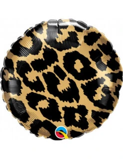 Ballon Tâches De Léopard Rond En Aluminium